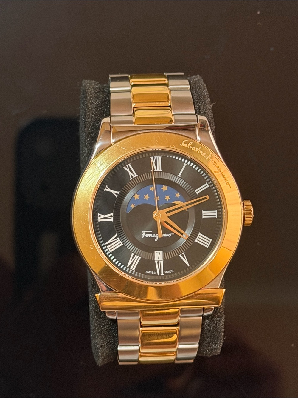 Salvatore Ferragamo 1898 Moon Phase Dress Watch